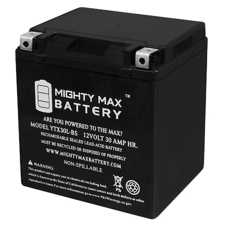 YTX30L-BS 12V 30AH Battery For Polaris 850 Sportsman 2011-2016